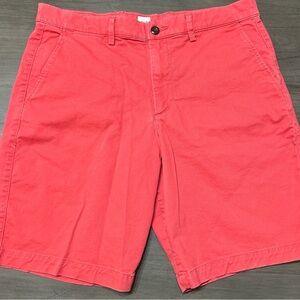 GAP Men's Vibrant Red Flat Front Shorts